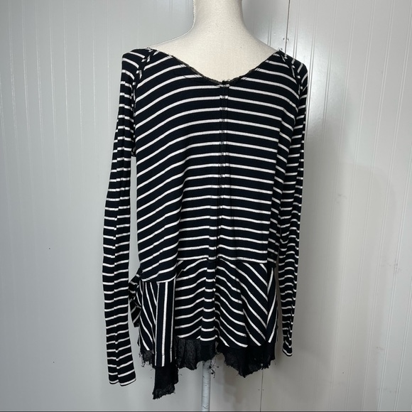 Free People | Tangerine Stripe Tee - Picture 5 of 9